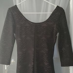 Xhilaration Black Lace Bodycon Dress